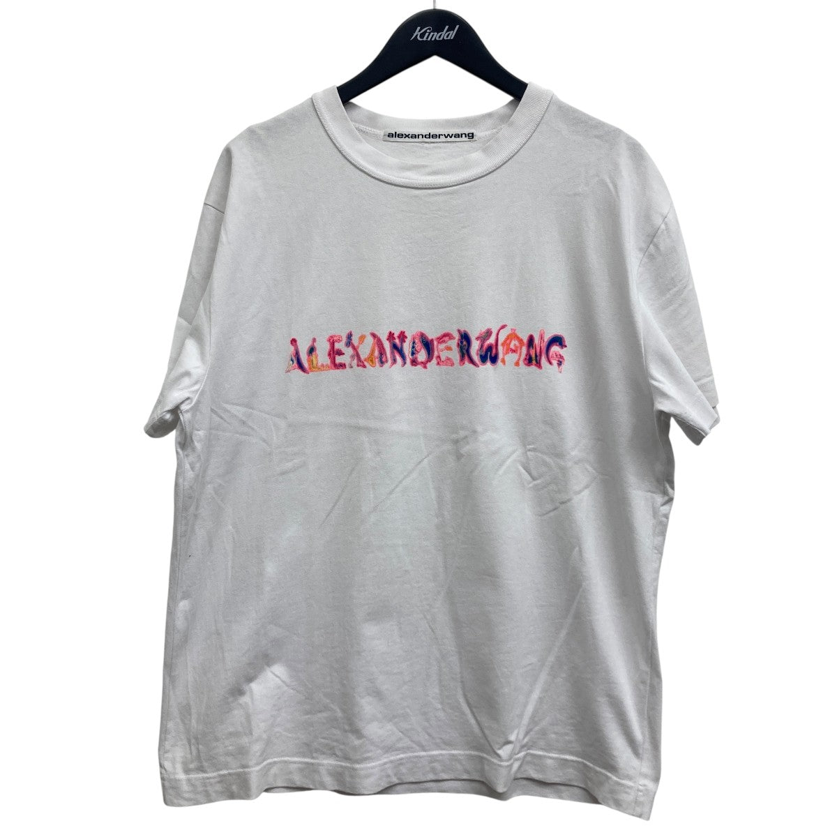 アレキサンダーワン　プリントロゴ　クロップド　ホワイト　半袖TシャツXSサイズ アレキサンダー ワン alexanderwang ALEXANDER WANG Tシャツ