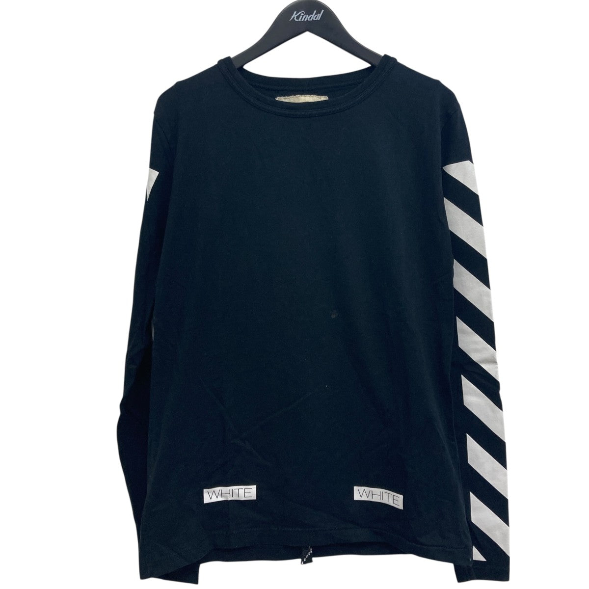 Off-White 長袖カットソー ブラック OFFWHITE(オフホワイト) ロングスリーブカットソー ブラック