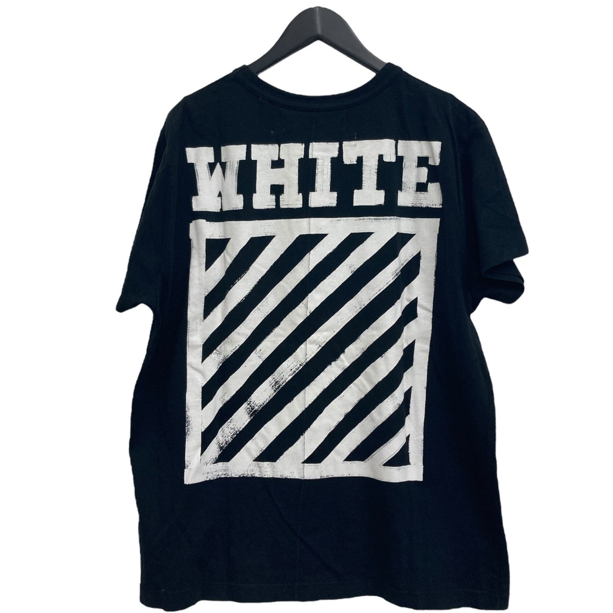 【Off-White】 ビッグロゴ ブック風 Tシャツ ブラック コットン ss24-off-white-