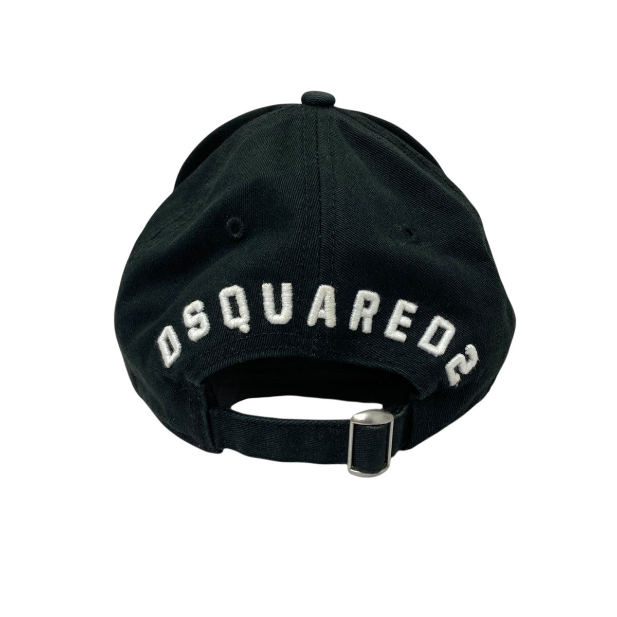 DSQUARED2 Cap ダメージ加工 ロゴ刺繍 キャップ 帽子ブラック DSQUARED2(ディースクエアード) ダメージ加工キャップ ブラック