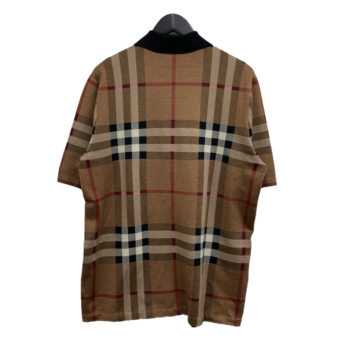 Burberry ケーブルニット ポロシャツ 関税送料込 BURBERRY バーバリー ニットポロシャツ ブラウン メンズ 8048136