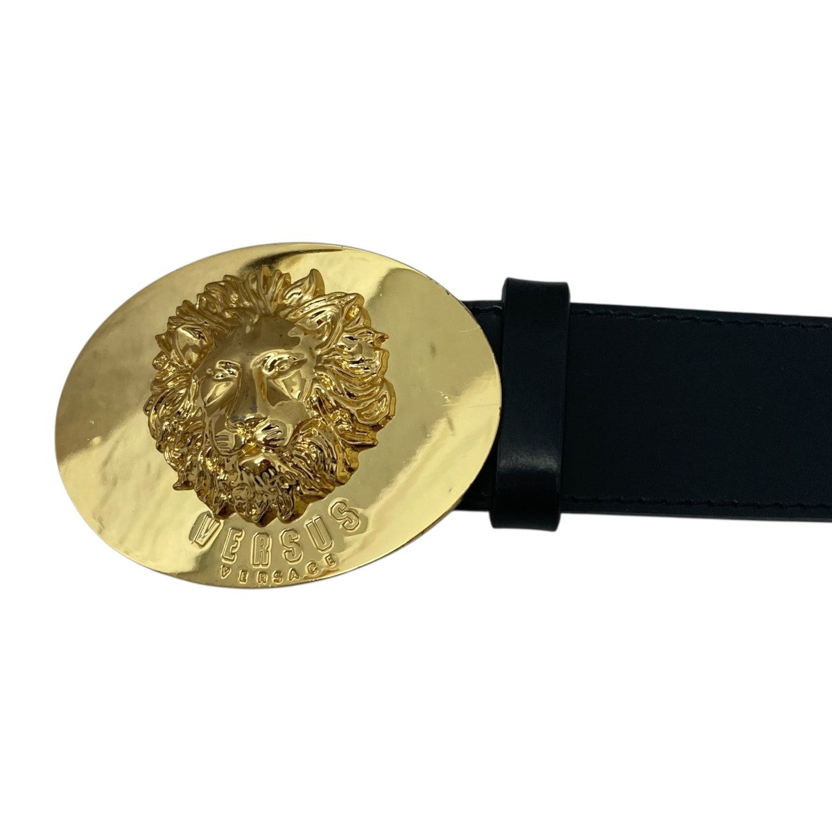ヴェルサーチバックル VERSACE(ヴェルサーチ) ライオンバックルベルト ブラック サイズ