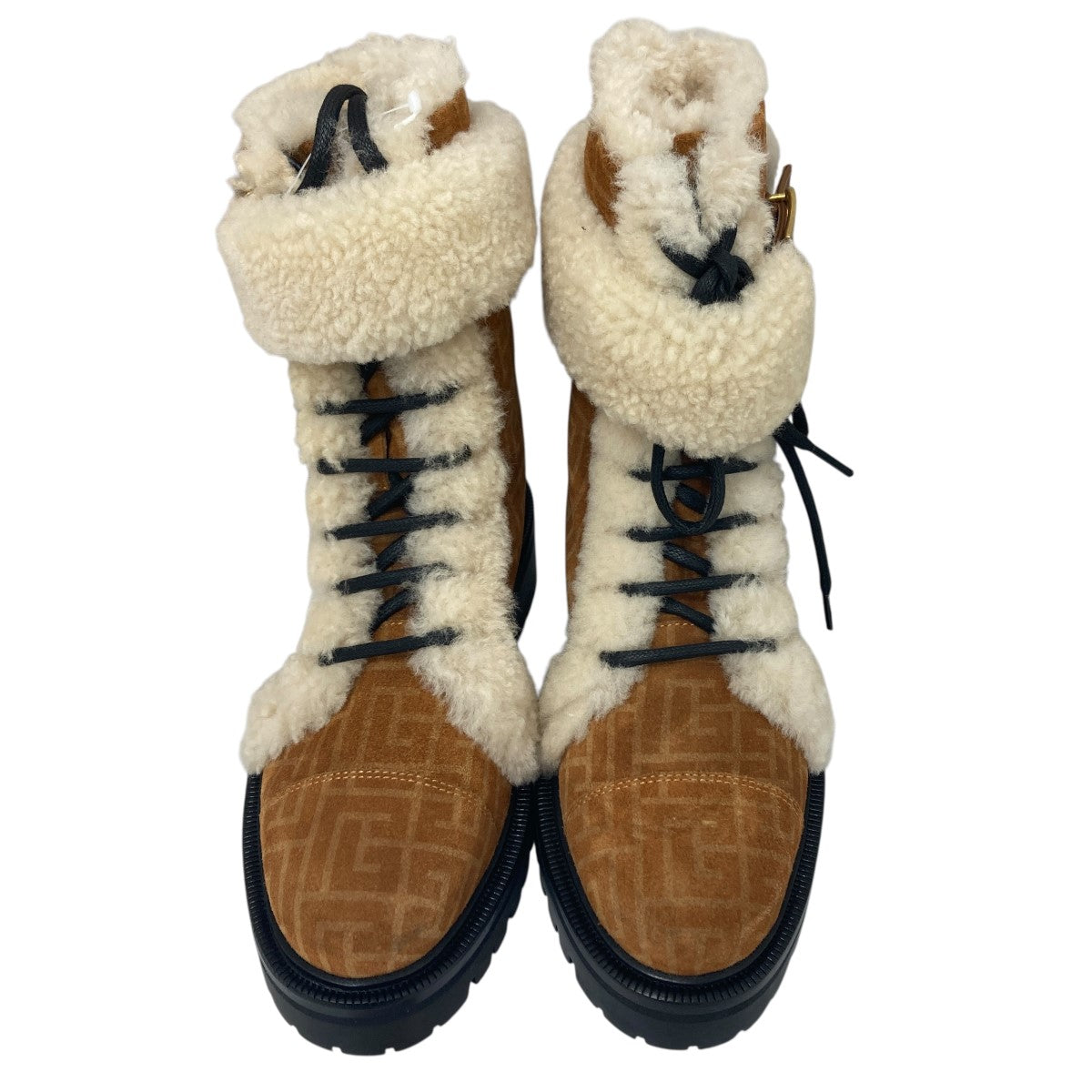 BALMAIN(バルマン) ムートンブーツ ブラウン サイズ 36｜【公式