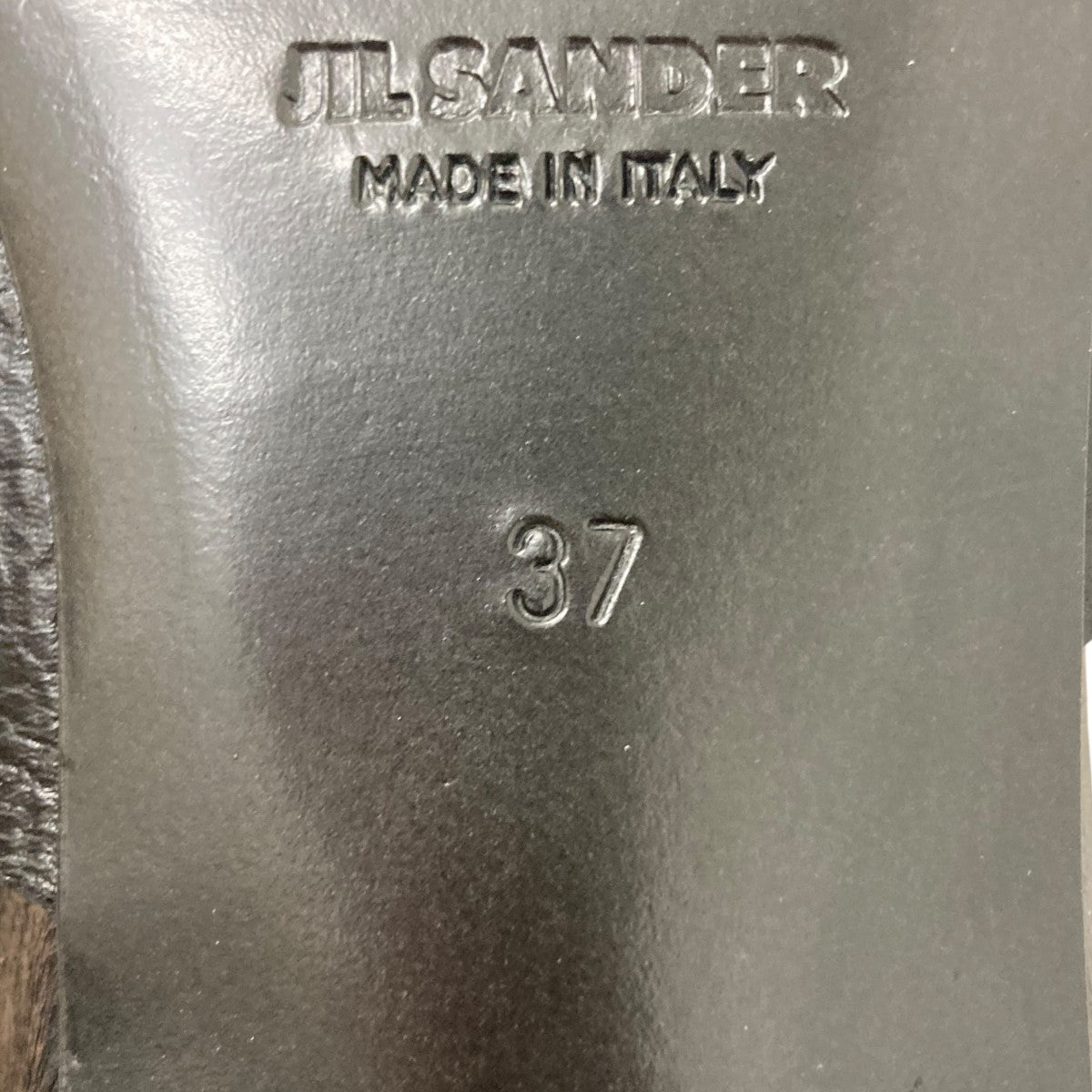 新品未使用 JIL SANDER ジルサンダー　ロングブーツ 37 ジルサンダー JILSANDER ロングブーツ 37 - 黒 レディース ラメ/アウト