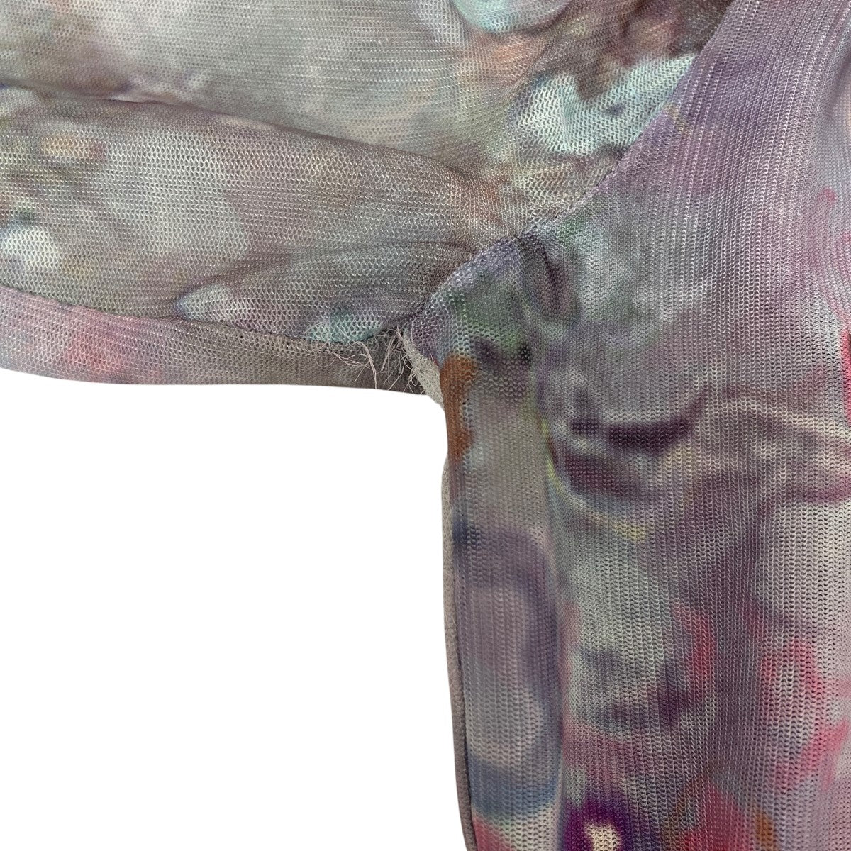 モックネックプリントカットソー