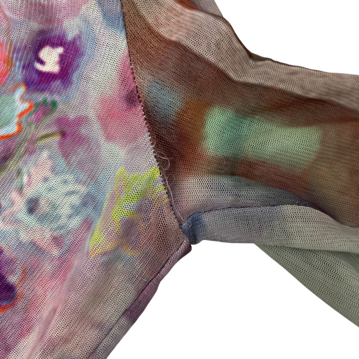 モックネックプリントカットソー