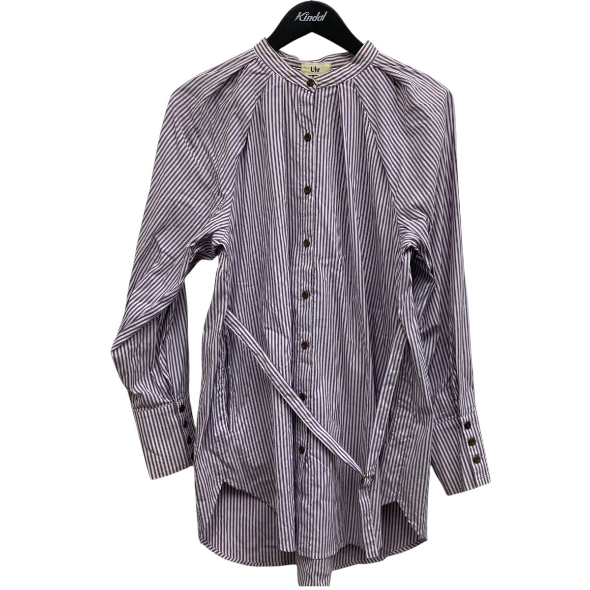 【値下げ】Uhr 22SS Gathered Puff Sleeve Shirt 22SSUhr-SH240 ブラウン サイズ：free (EC) Uhr 【値下げ】Uhr 22SS Gathered Puff Sleeve Shirt 22SSUhr