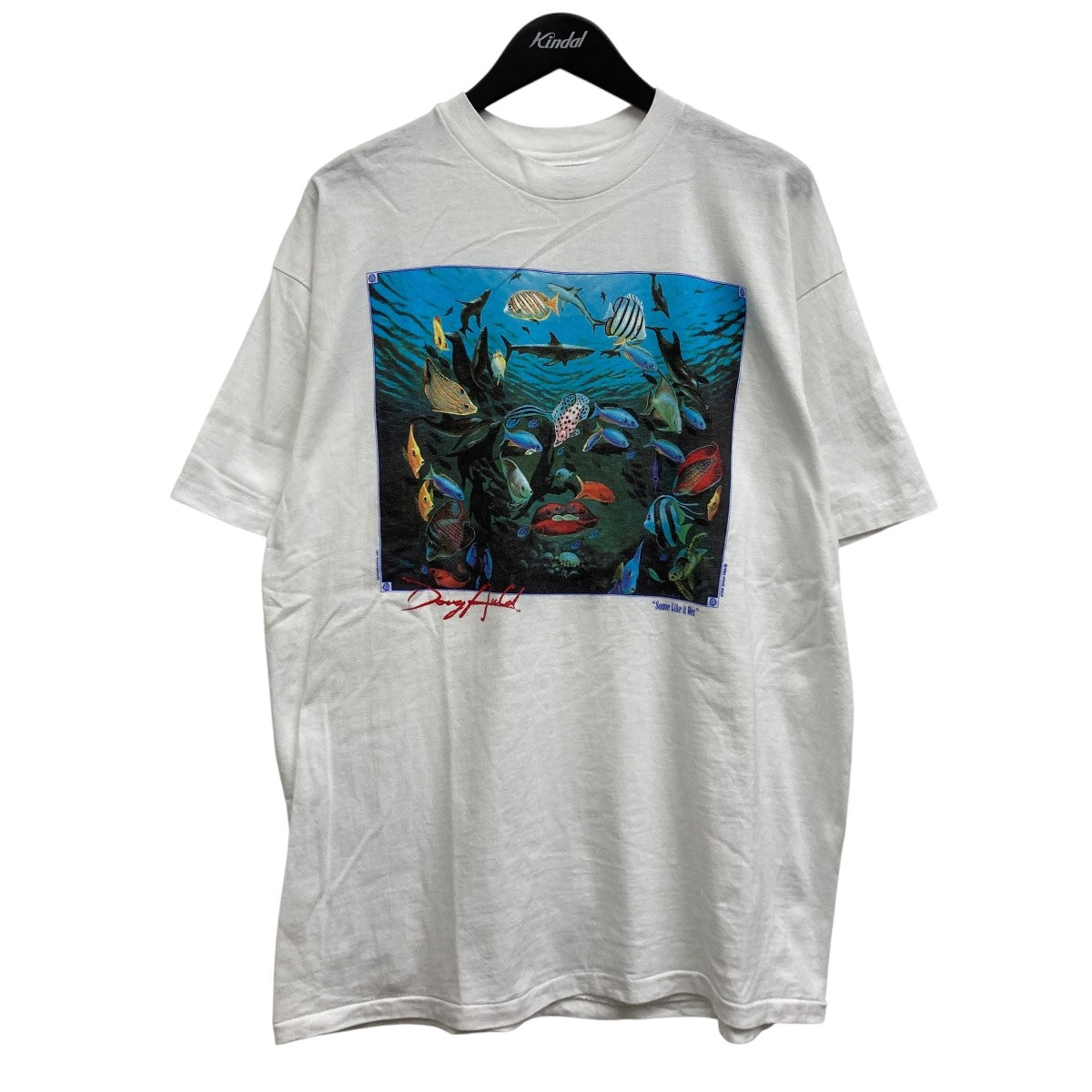 Hanes c1992 DOUG AULD Marilyn Monroe Art TeeヴィンテージTシャツ 古着・中古-1枚目のアイテム画像