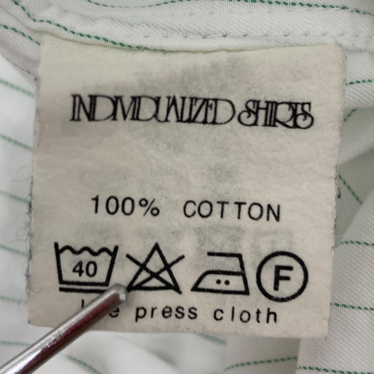 INDIVIDUALIZED SHIRTS ストライプシャツ 古着・中古-7枚目のアイテム画像