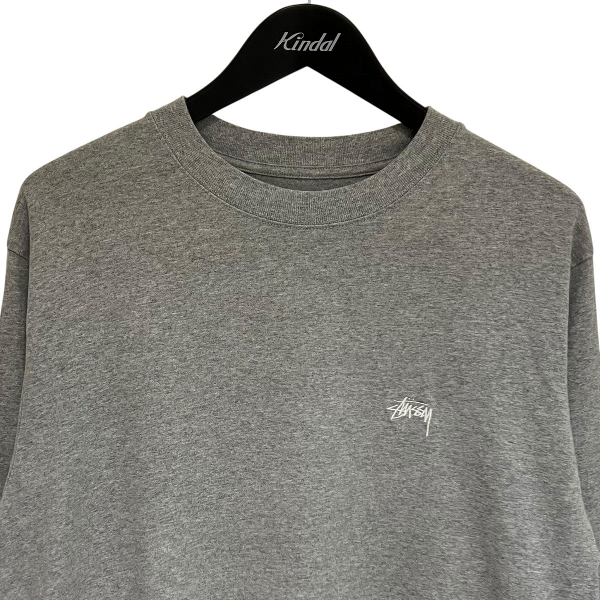Stussy Supersonic グレー長袖カットソー 美品】ステューシー STUSSY サーマルニット カットソー 長袖