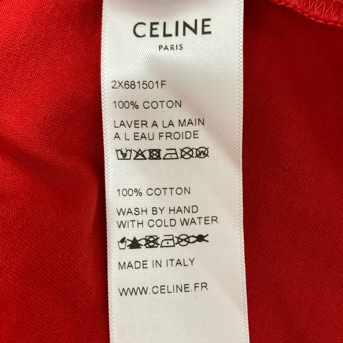 CELINE ロゴプリントTシャツ 古着・中古-6枚目のアイテム画像