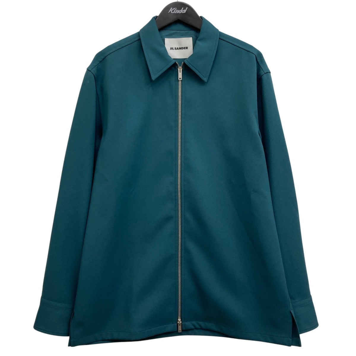 タイムセール☆JIL SANDER☆シルクジャケット・グリーン JIL SANDER(ジルサンダー) 24SS ジップシャツジャケット