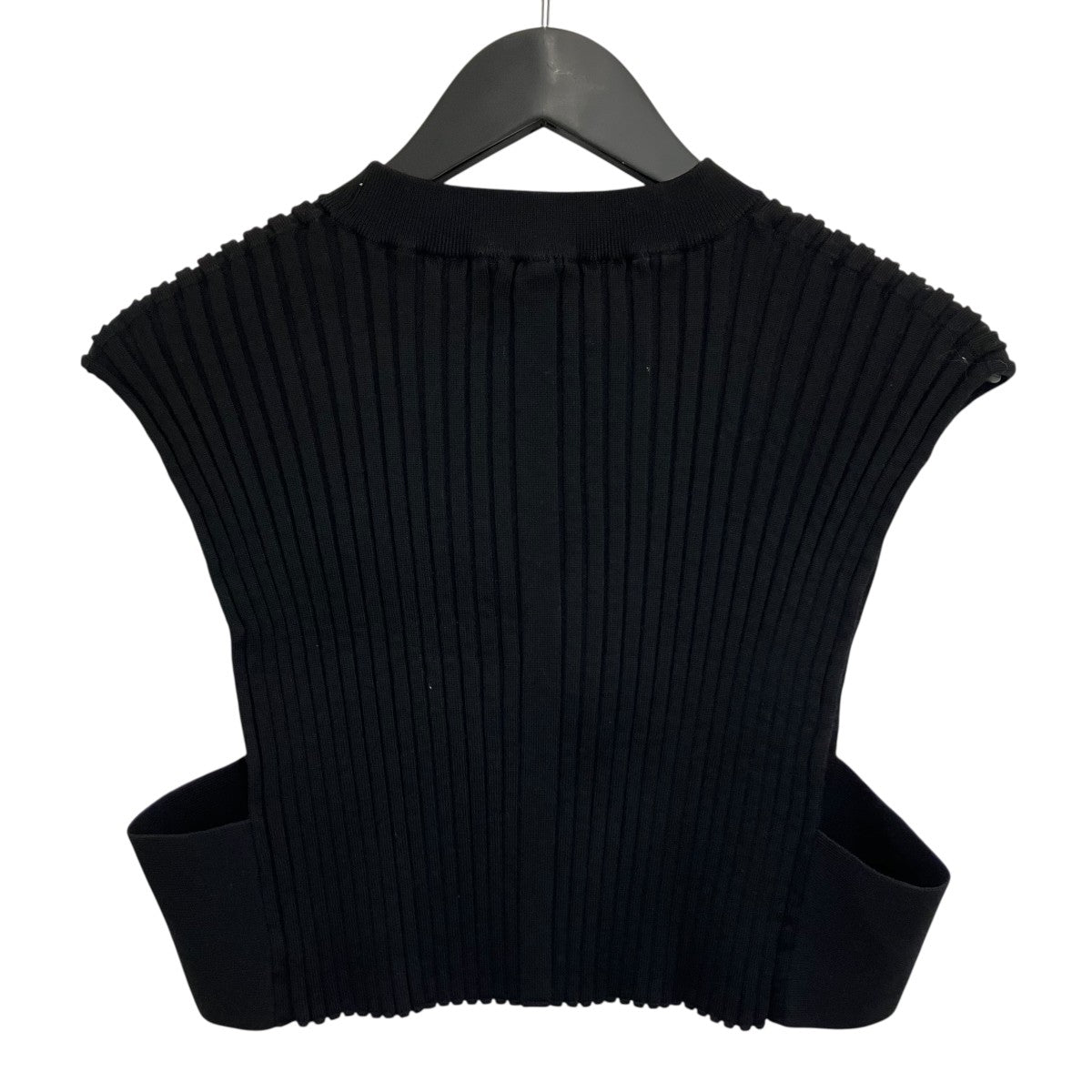 HYKE 「WIDE RIBBED CROPPED VEST」クロップドニットベスト11296 古着・中古-2枚目のアイテム画像
