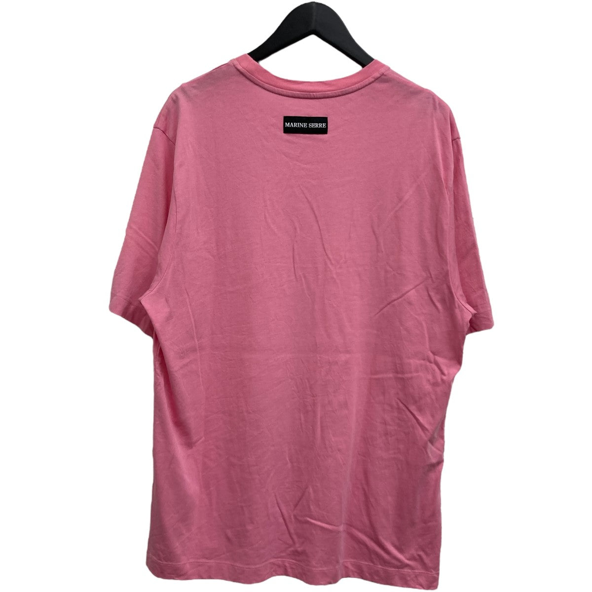 4*ぃ様 MARINE SERRE コットン ボディスーツ ピンク XS 大人気 Marine Serre Second Skin Long Sleeve T-Shirt - Pink | Garmentory
