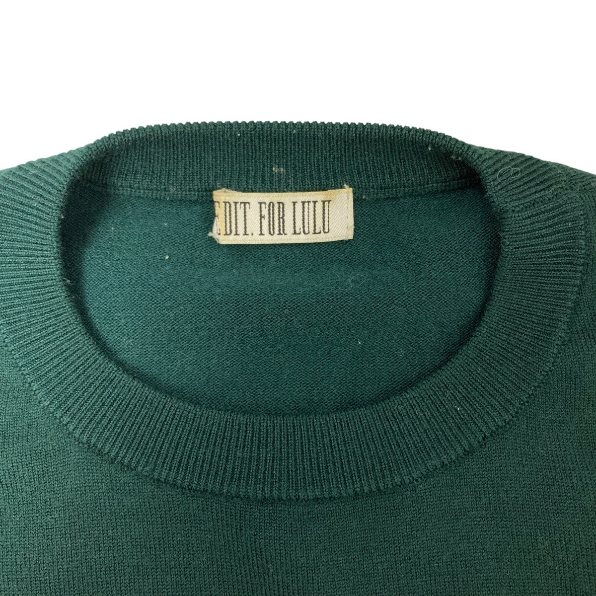 edit．for LuLu(エディットフォールル) ニットワンピース グリーン