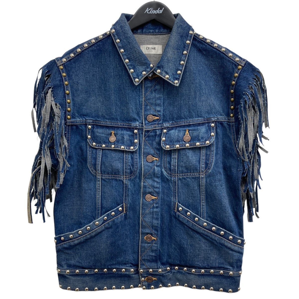 CELINE セリーヌ COSMICCRUISER スタッズデニムベスト XS CELINE セリーヌ COSMICCRUISER スタッズデニムベスト XS - メルカリ