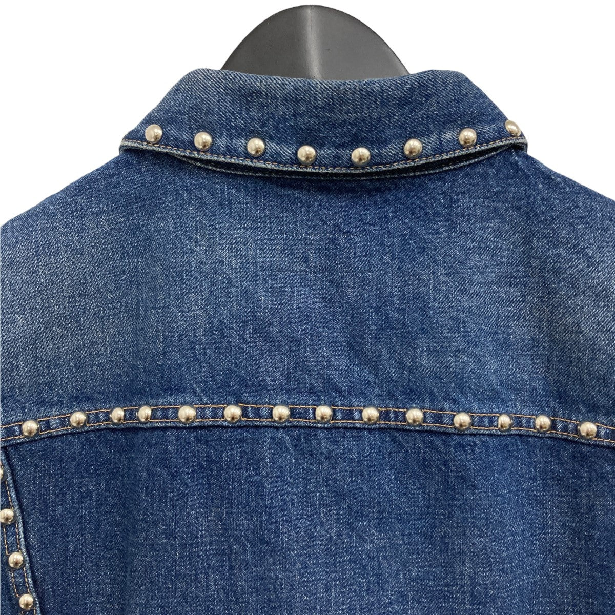 CELINE(セリーヌ) スタッズ装飾フリンジデザインデニムベスト