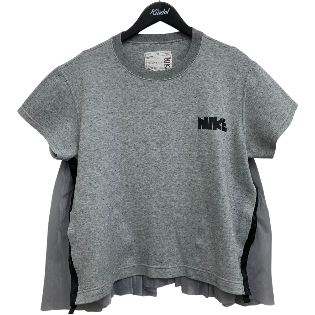 sacai×NIKE ショートスリーブカットソー グレー サイズ L