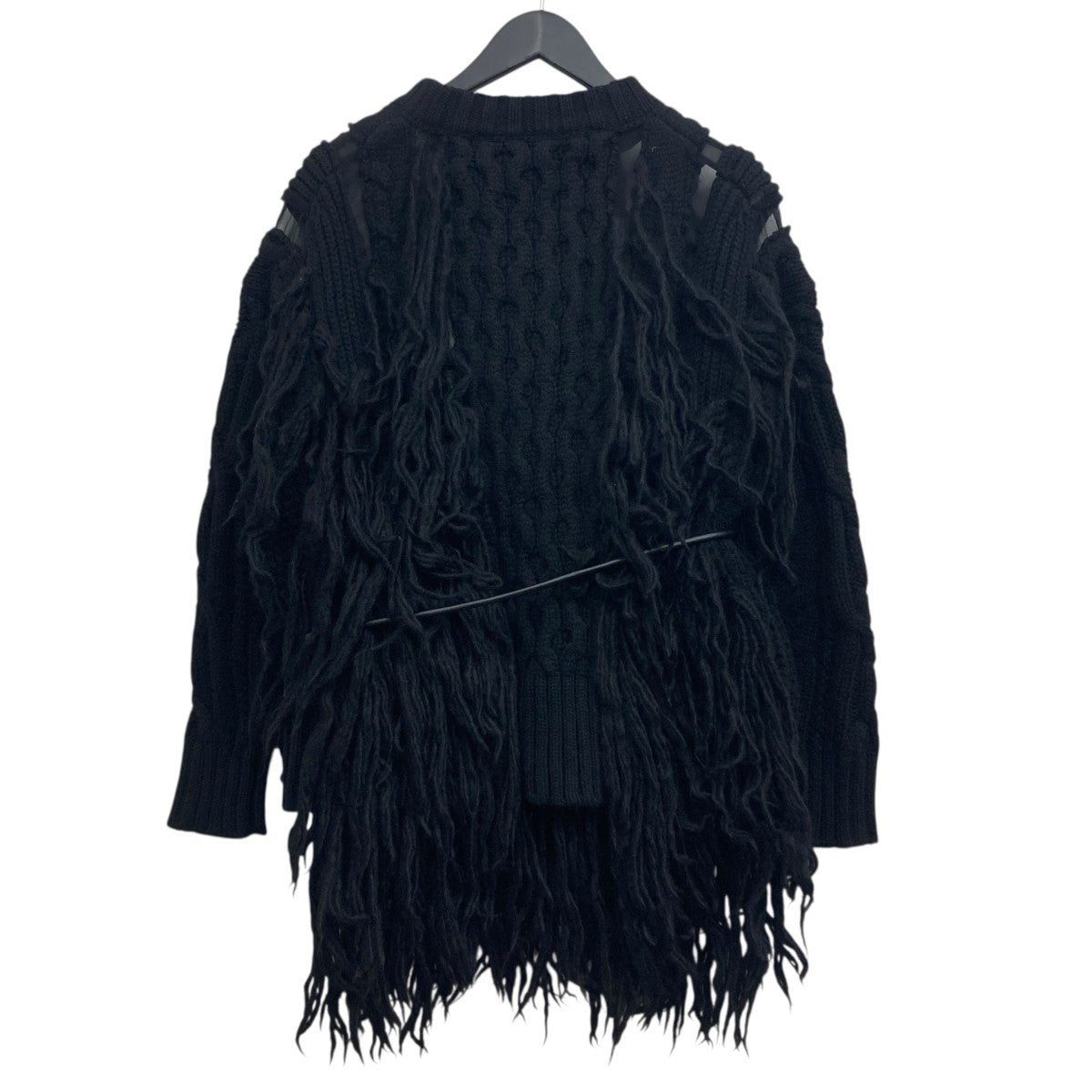 sacai(サカイ) フリンジニット 22-06410 ブラック サイズ 2