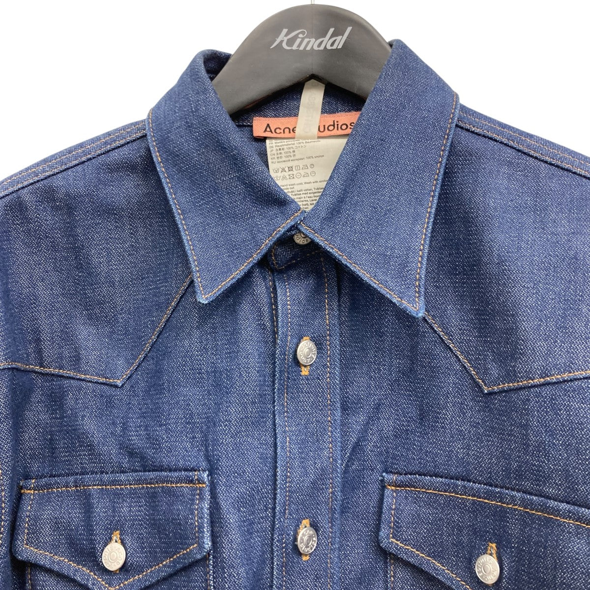 し*様 acne studios デニムシャツ　サイズ46 ACNE STUDIOS(アクネストゥディオズ) ウエスタンデニムシャツ FN