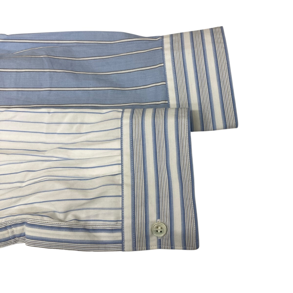 COMME des GARCONS SHIRT パッチワークストライプシャツ 古着・中古-4枚目のアイテム画像