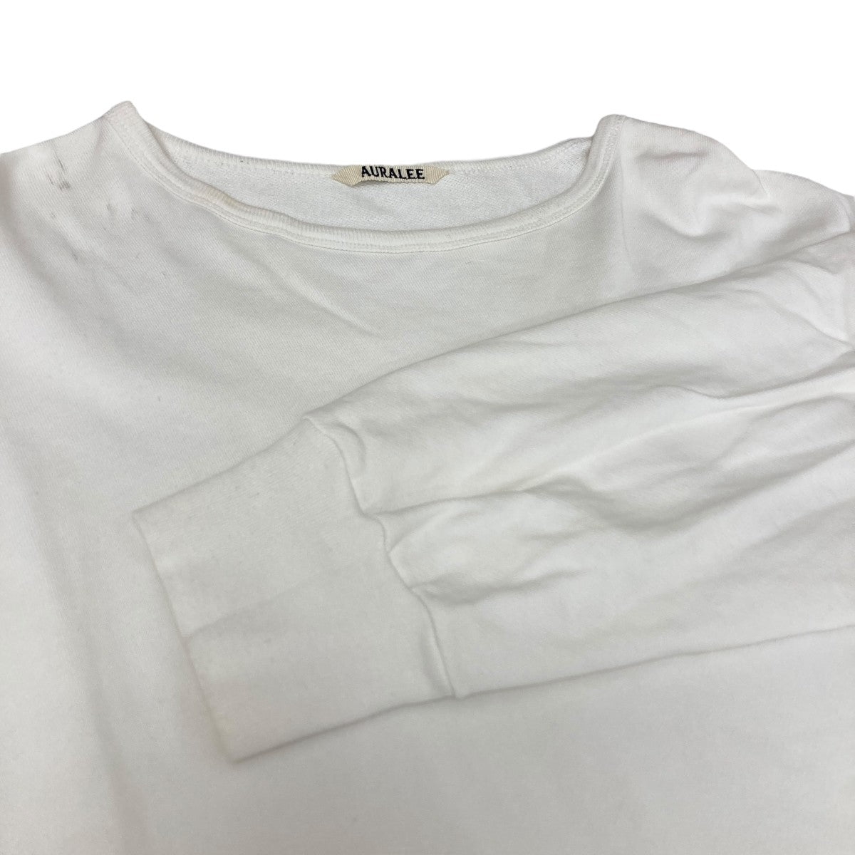 AURALEE コットン ニット カットソー AURALEE(オーラリー) ロングスリーブスウェットカットソー