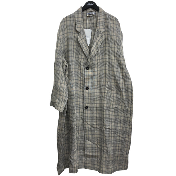 Cristaseya(クリスタセヤ) ロングトレンチチェックコート 04WN-24-LI