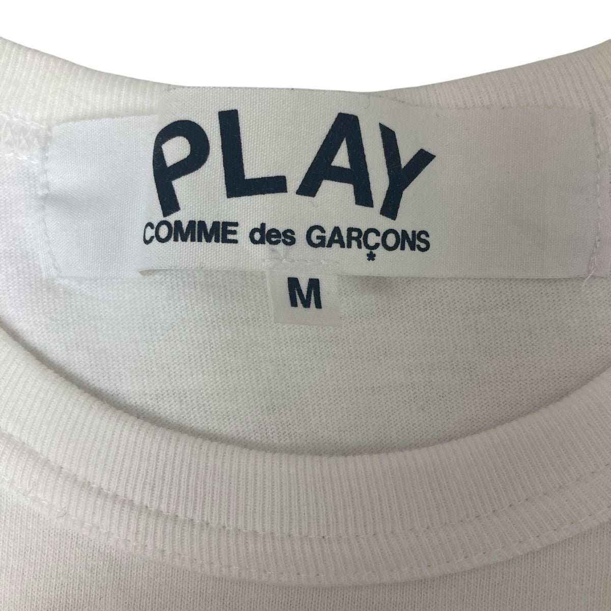 PLAY COMME des GARÇONS ロゴTシャツ XS ホワイト Comme Des Garçons Play ロゴ Tシャツ | ホワイト | FARFETCH JP