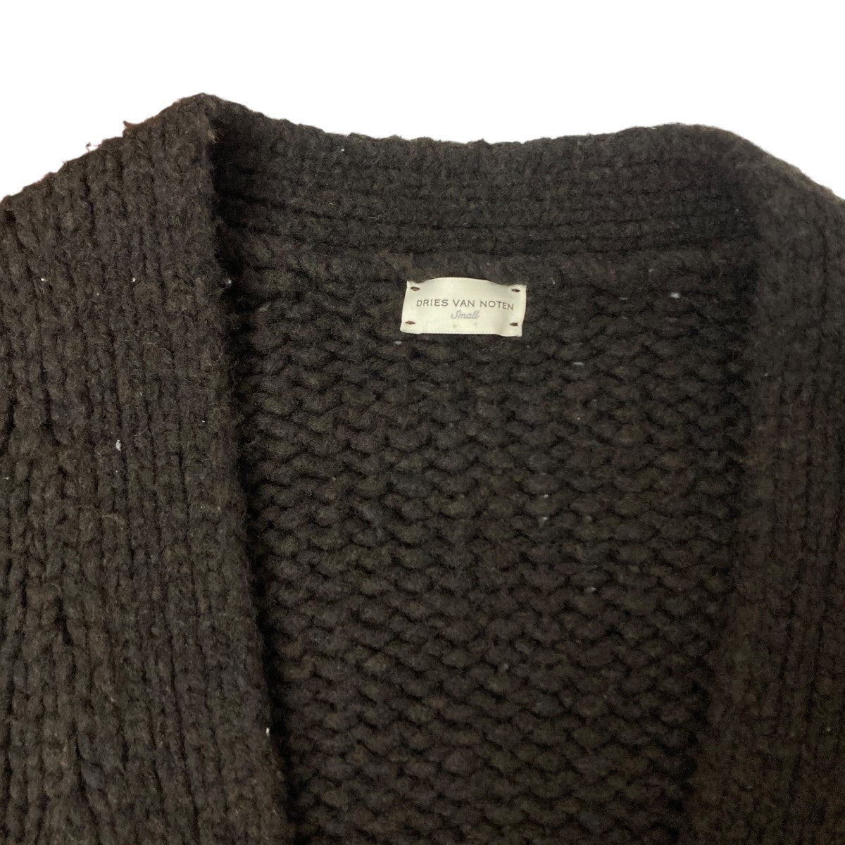 DRIES VAN NOTEN BLACK カーディガン DRIES VAN NOTEN(ドリスヴァンノッテン) カーディガン ブラック