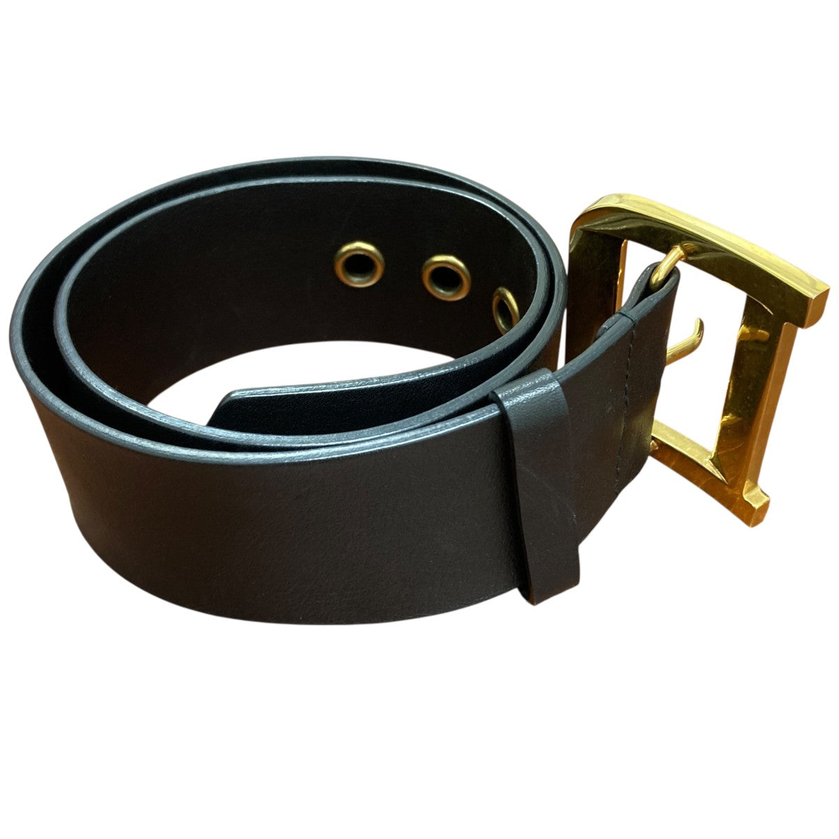 【希少】Christian Diorベルト CD Icon Belt Buckle Gold-Finish Brass, 35 MM | DIOR
