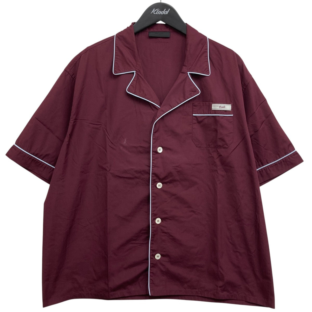 PRADA シャツ PRADA(プラダ) 伊勢丹限定 オープンカラーシャツ UCS536 ワイン