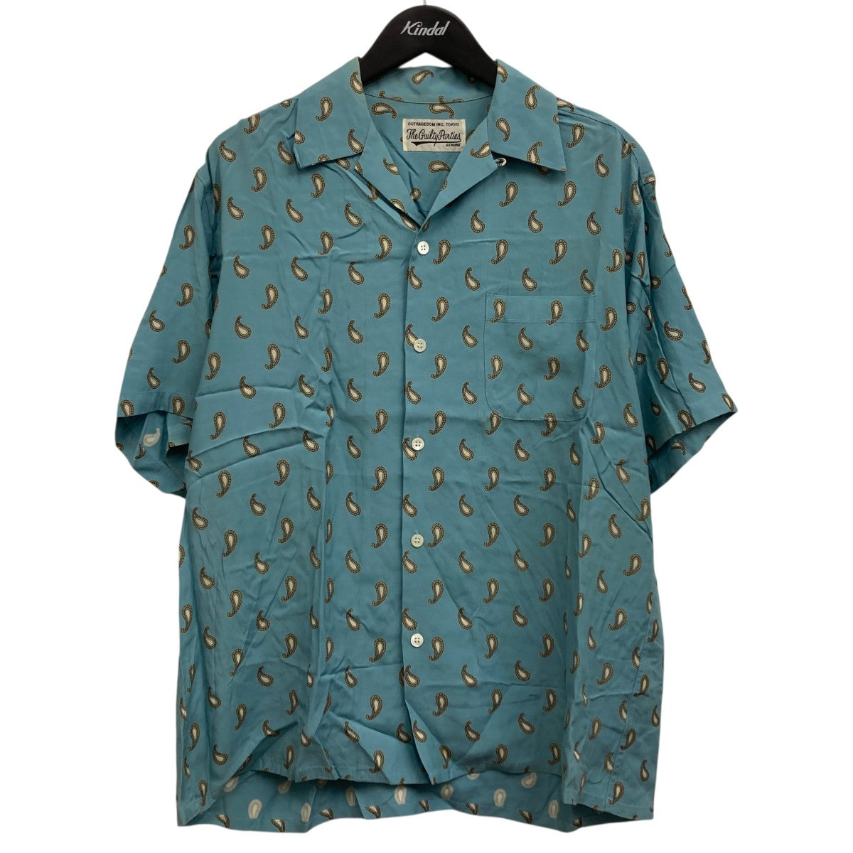 wacko mariaペイズリー柄アロハシャツ XLサイズ WACKO MARIA(ワコマリア) ペイズリーアロハシャツ サックス