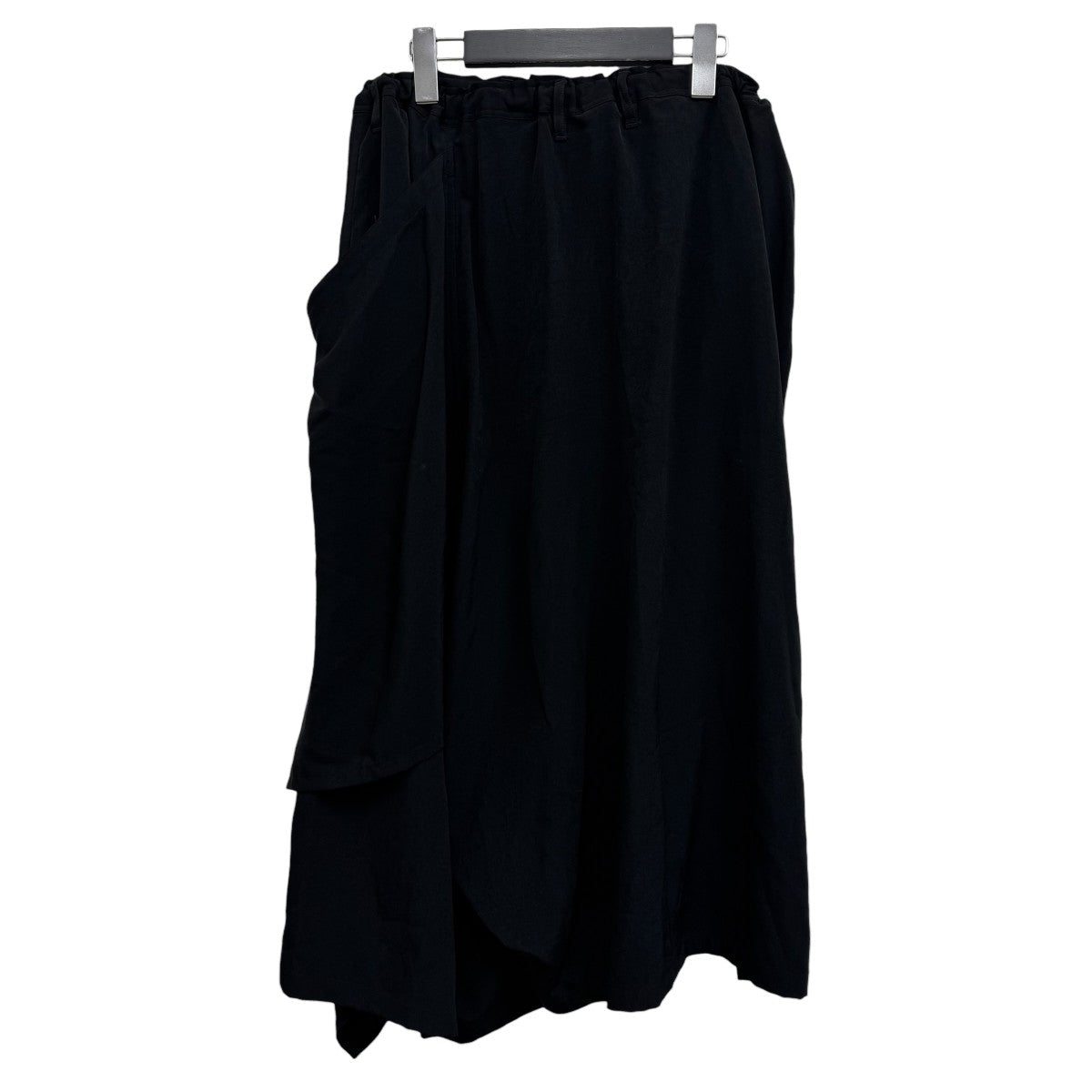 Ground Y ラップパンツ  コットン GK-P09-805 RAYON TWILL WRAP PANTS(FREE SIZE BLACK): Ground Y｜THE SHOP