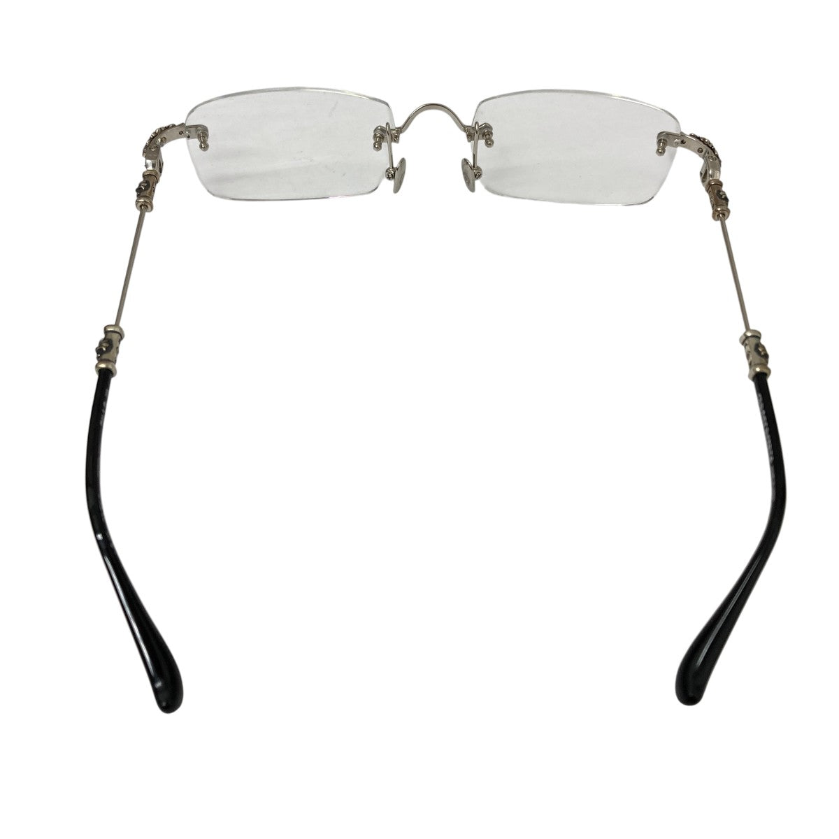 クロムハーツ HOLE SHOT メタルテンプルリムレスアイウェア メンズ 52  