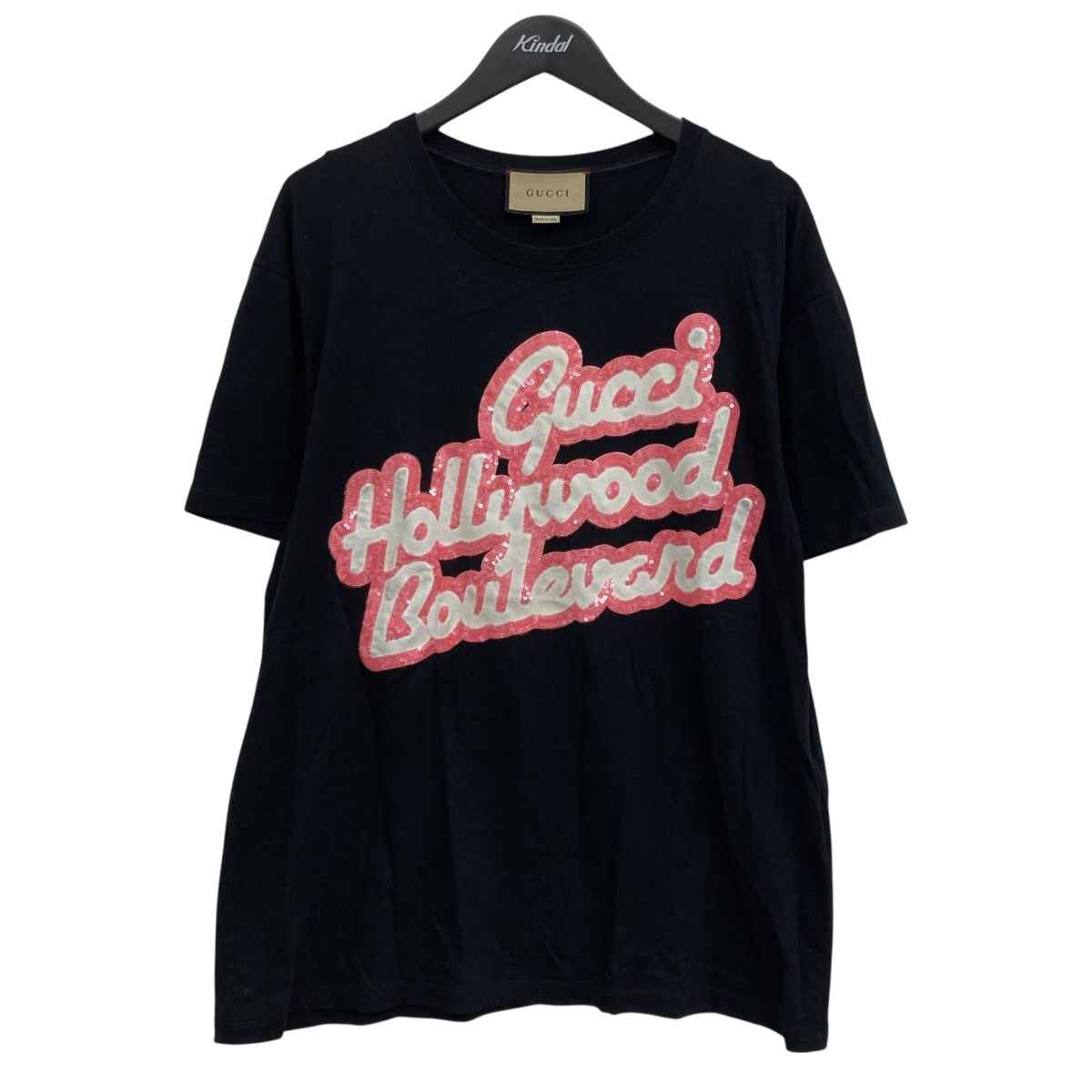 GUCCI(グッチ) スパンコールTシャツ 615044 ブラック サイズ L