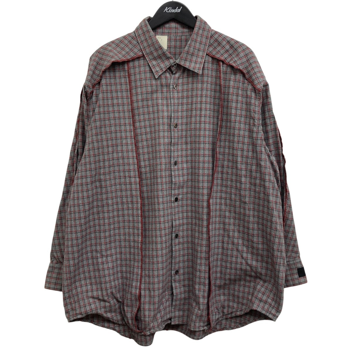 N．HOOLYWOOD×UNDERCOVER チェックシャツ 1201-SH03-075 グレー