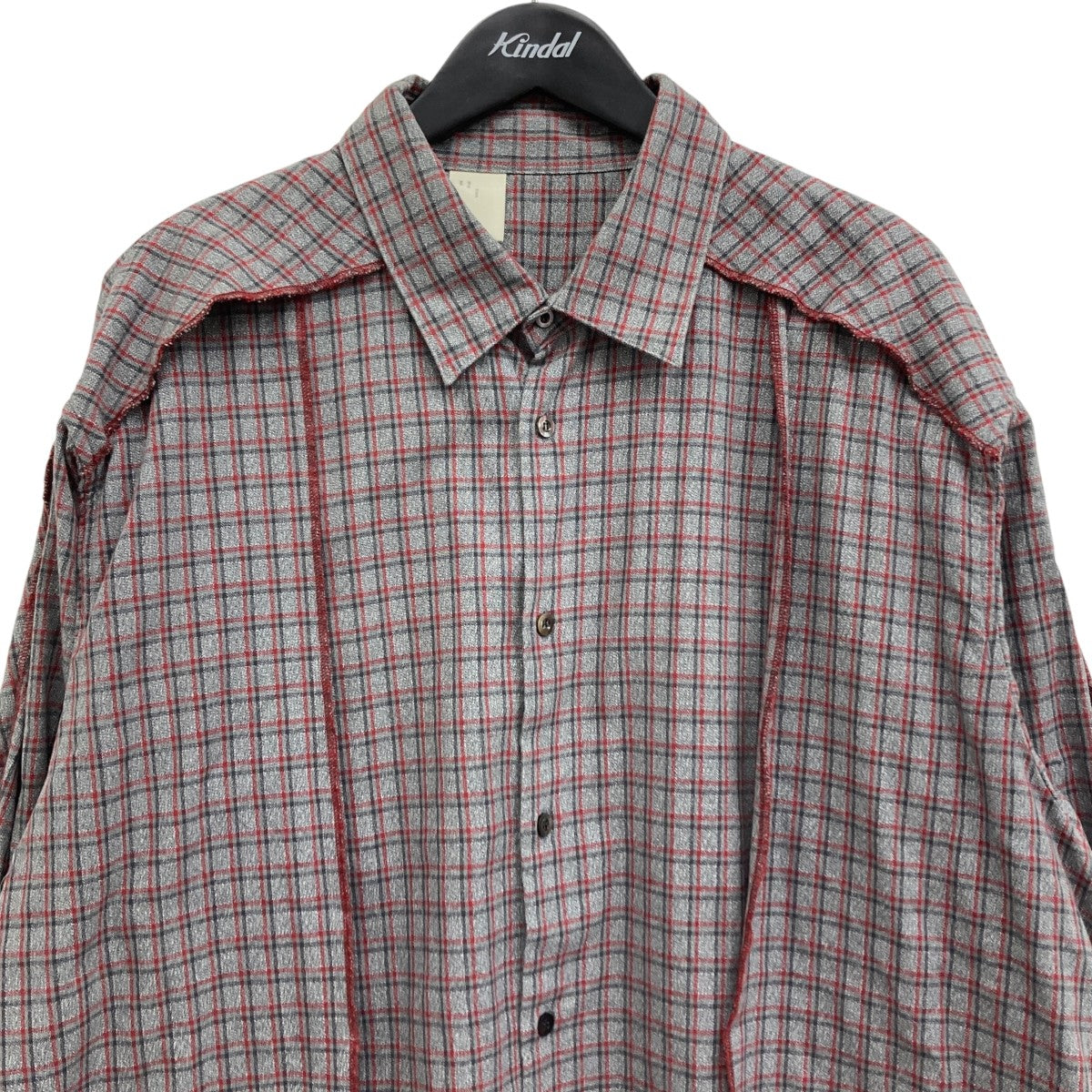 N HOOLYWOOD チェックシャツ N．HOOLYWOOD×UNDERCOVER チェックシャツ 1201-SH03-075 グレー
