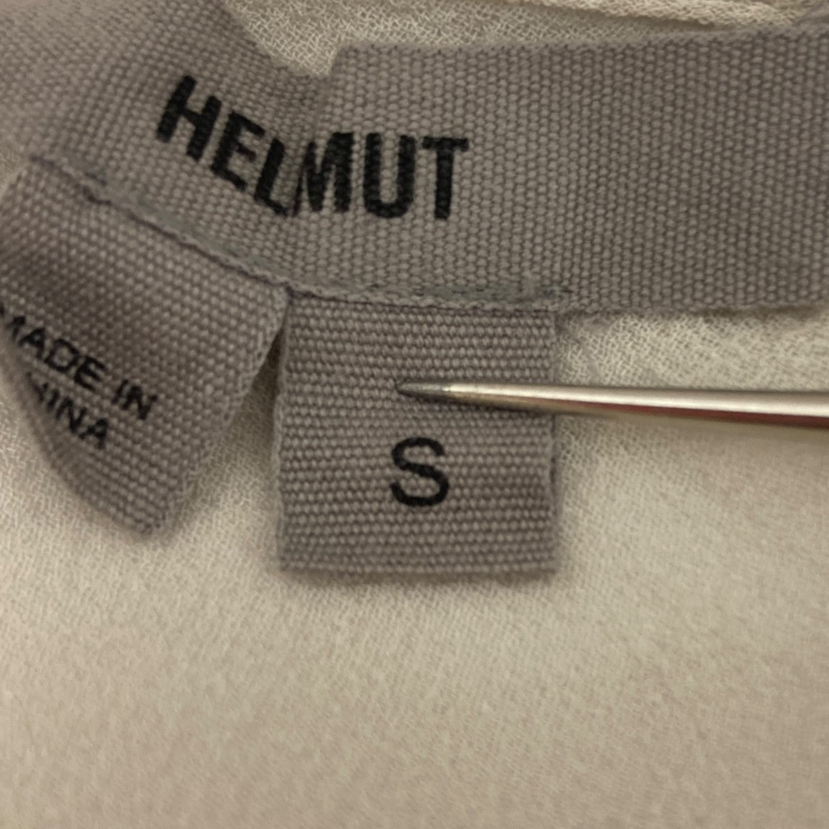 HELMUT LANG 新品未開封品 タンクトップ Lサイズ 肌色×1 $360 Helmut Lang Women's White Stretch Satin Double-Layered