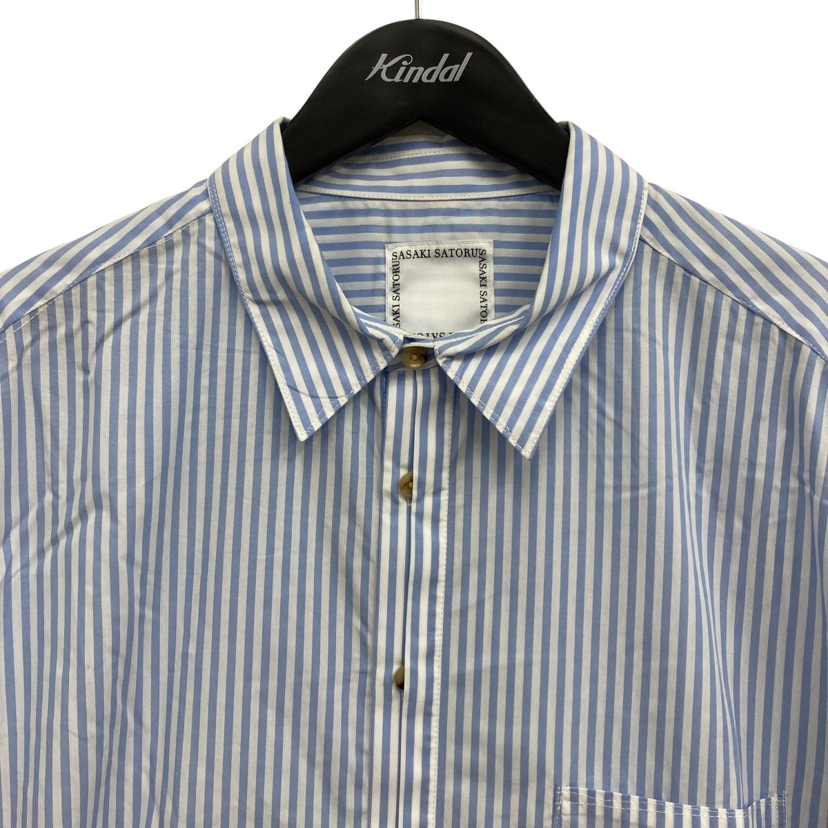 SASAKI SATORU 25SS ストライプシャツ 古着・中古-3枚目のアイテム画像