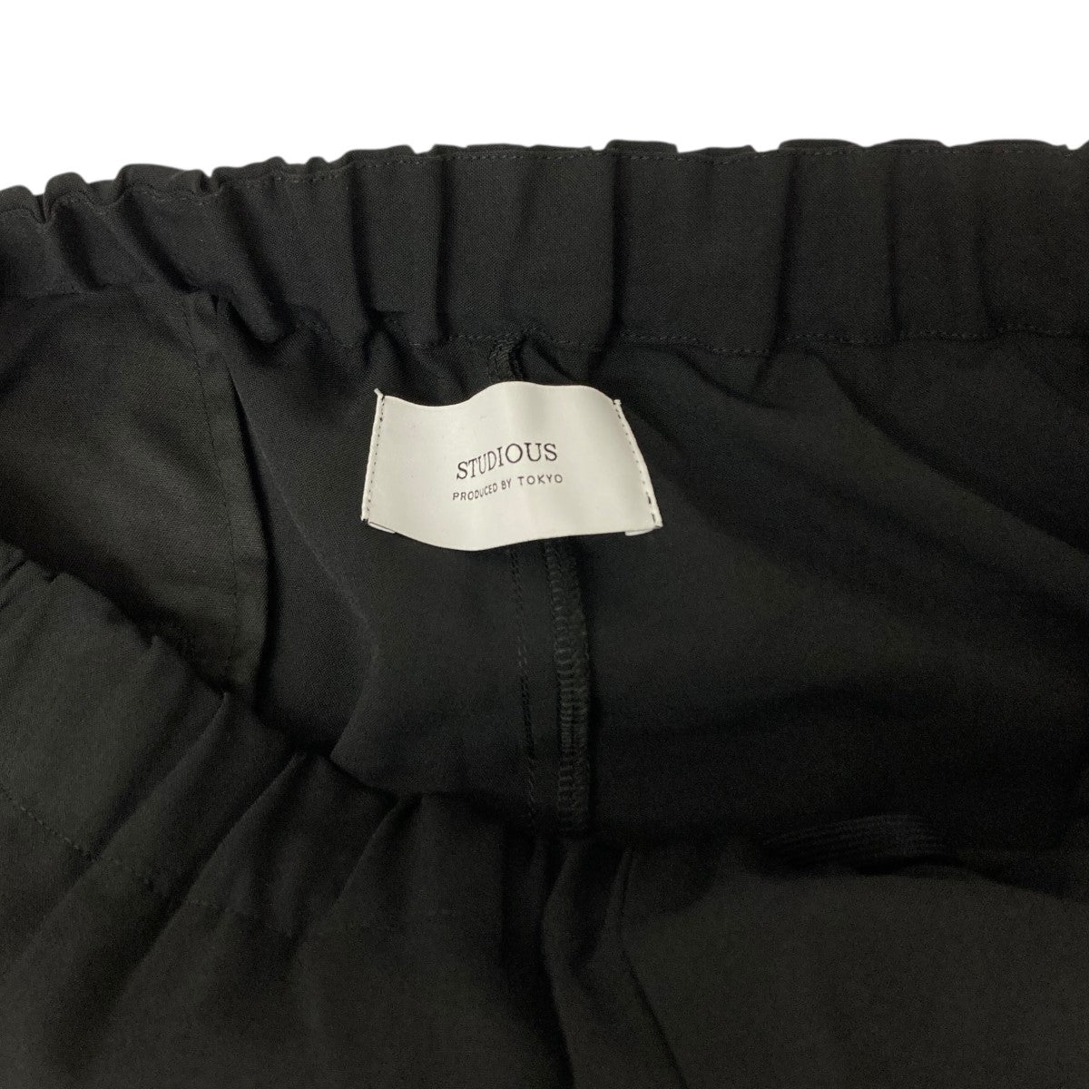 N.HOOLYWOOD ブラック 38サイズ 25SS STUDIOUS×N．HOOLYWOOD 25SS ワイドトラウザー 2255-CP11-003