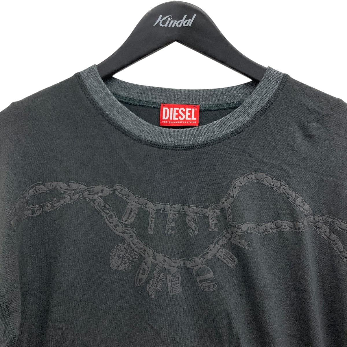 DIESEL T-WASY-LS レイヤード ロングスリーブ カットソー XL DIESEL T-WASY-LS レイヤード ロングスリーブ カットソー XL