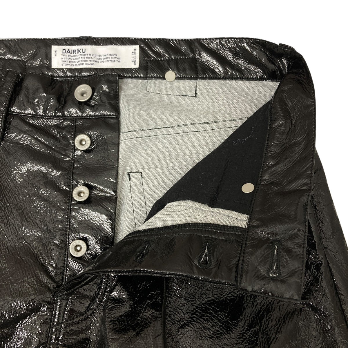 【工場長さま専用】DAIRIKU 21aw “Brat Pack Molly” DAIRIKU(ダイリク) 25SSMIDWEST別注 ラミネートパンツ 25SS MID