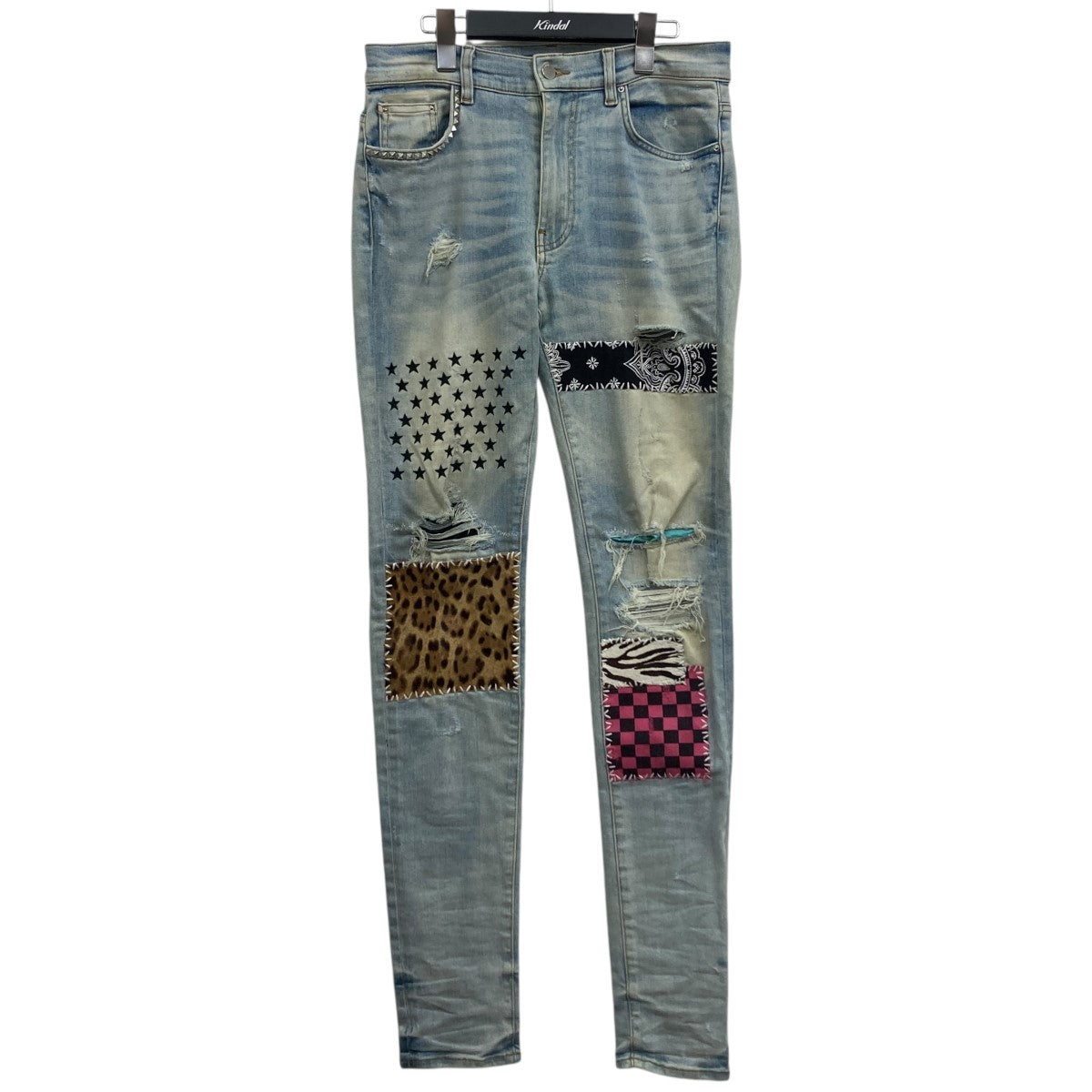 AMIRI(アミリ) パッチワークデニム インディゴ サイズ 31｜【公式