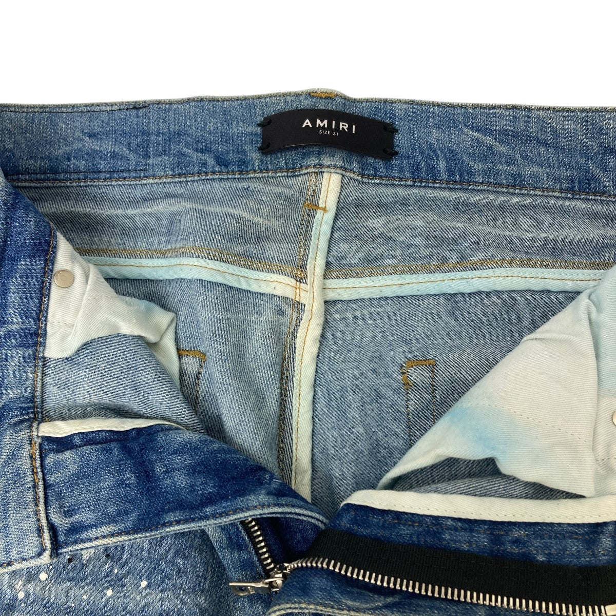 AMIRI アミリ　デニム　31 ペイント AMIRI(アミリ) ペイント加工デニムパンツ インディゴ サイズ 31
