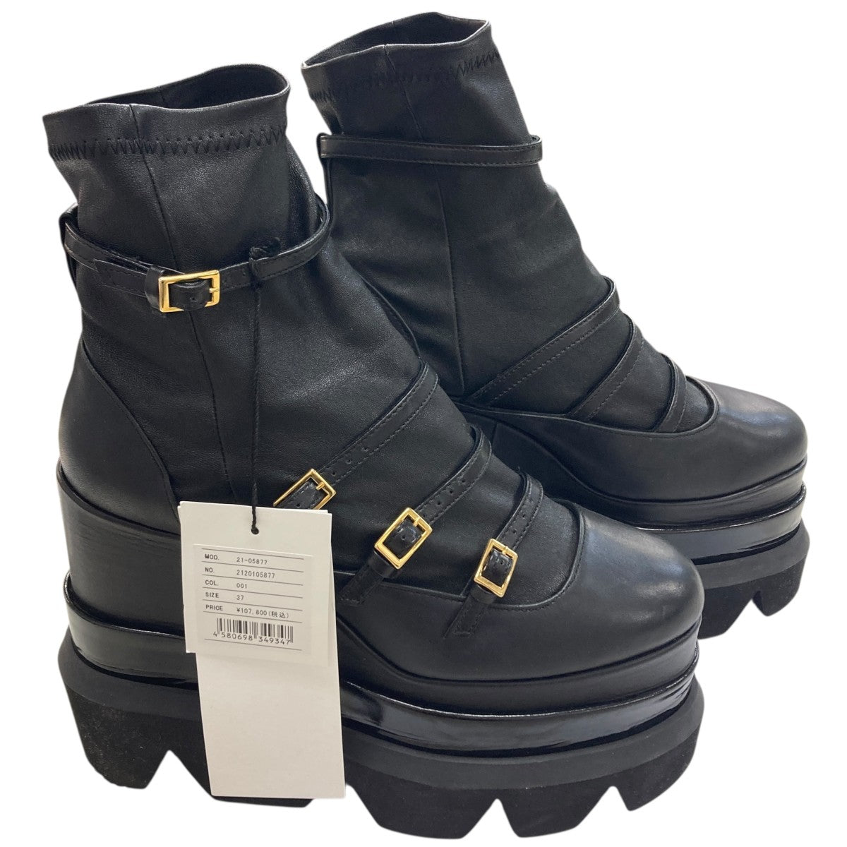 sacai(サカイ) 厚底ブーツ 21-05877 ブラック サイズ 37｜【公式