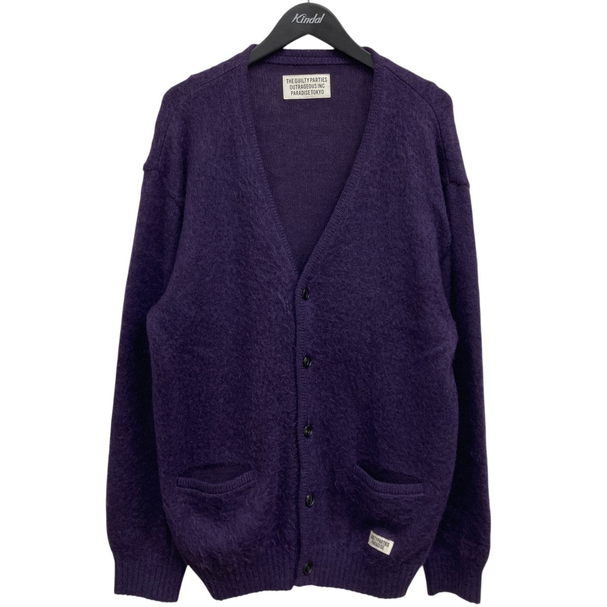 16FW WACKO MARIA ワコマリア アルパカウール アーガイル ニット WACKO MARIA（ワコマリア）の「LEOPARD MOHAIR CREW NECK