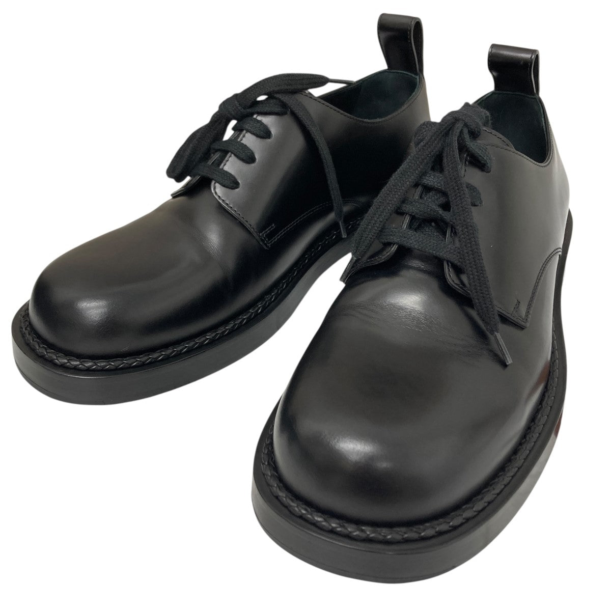 美品　ボッテガヴェネタ BOTTEGA VENETA(ボッテガヴェネタ) レザーシューズ ブラック