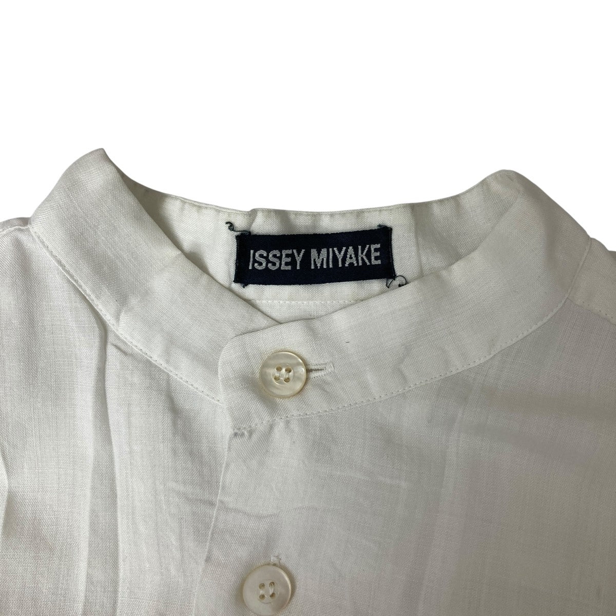ISSEY MIYAKE パイピング スタンドカラー シャツ / イッセイミヤケ ISSEY MIYAKE(イッセイミヤケ) 80's筆タグスタンドカラー