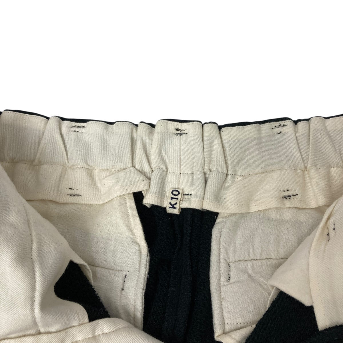 KHOKI / 24SS/2Tuck sweat pants/2タックスウェットパンツ/1/コットン/BLK/24ss-p-08 KHOKI(コッキ) 24SS タックスウェットパンツ 24SS-p-08 ブラック