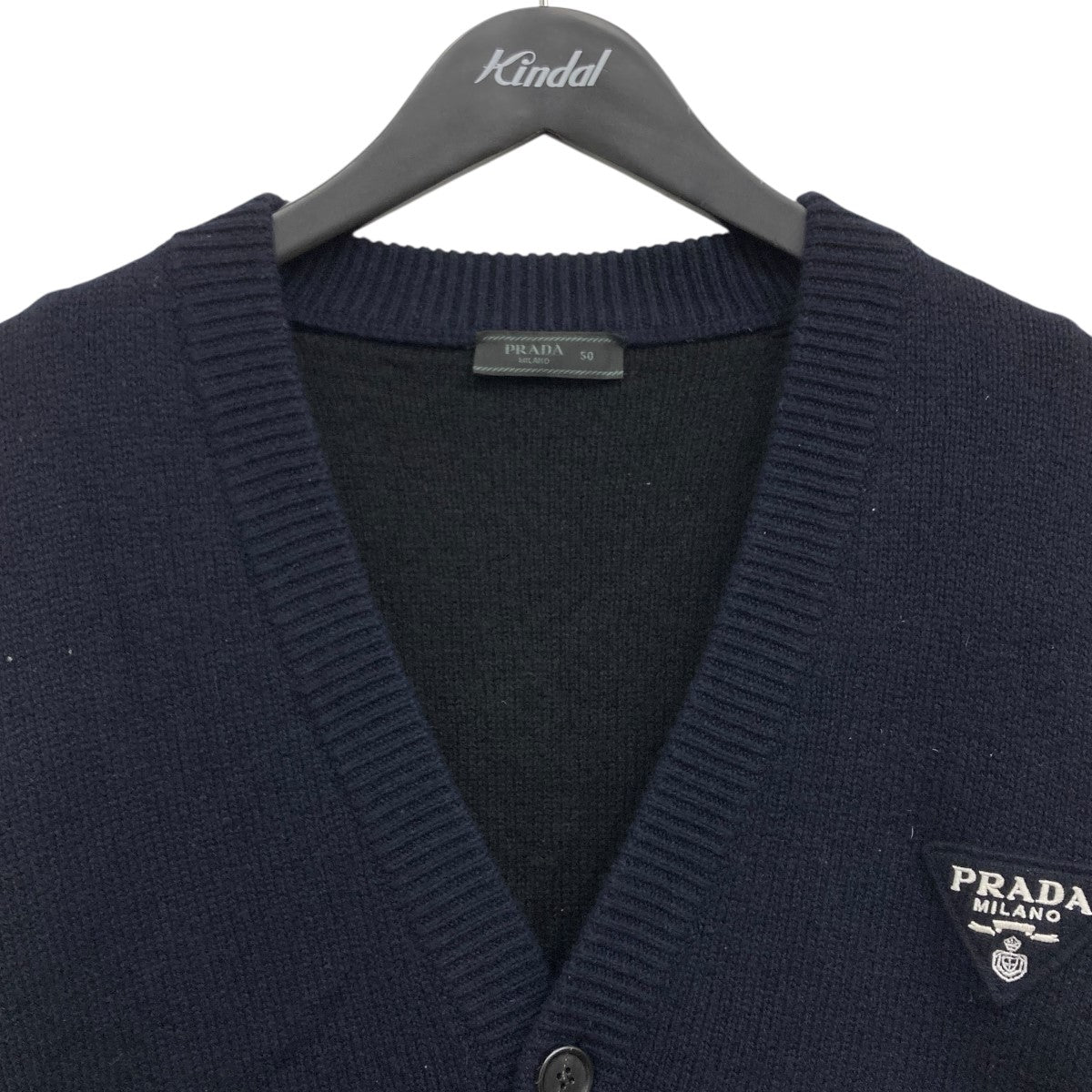 PRADA 22AW カシミヤニットカーディガン 古着・中古-3枚目のアイテム画像
